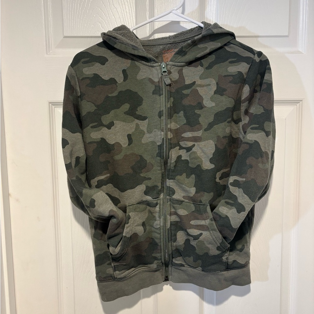 CAT & JACK Full Zip Camouflage Hoodie